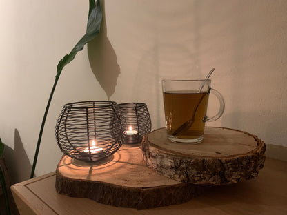 Grote luxe RVS theezeef met handvat